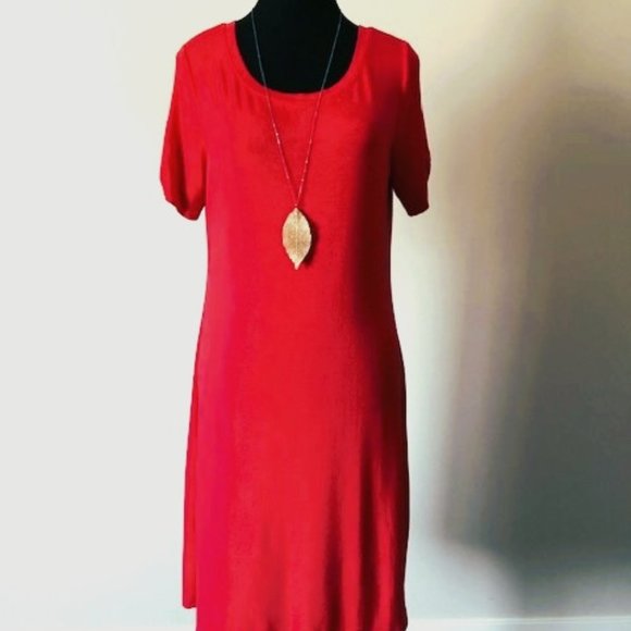 Calvin Klein Orange T-Shirt Dress - Picture 1 of 6